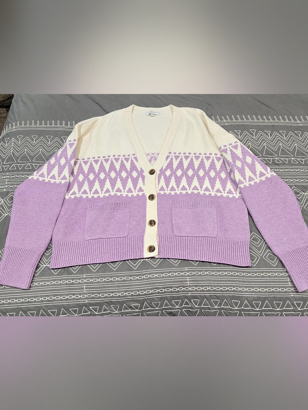 Derek Lam Button Down Sweater Cardigan Size XL